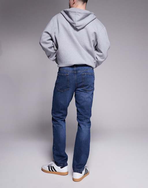 ASOS DESIGN - Jeans slim blu lavaggio scuro, 2 di 5