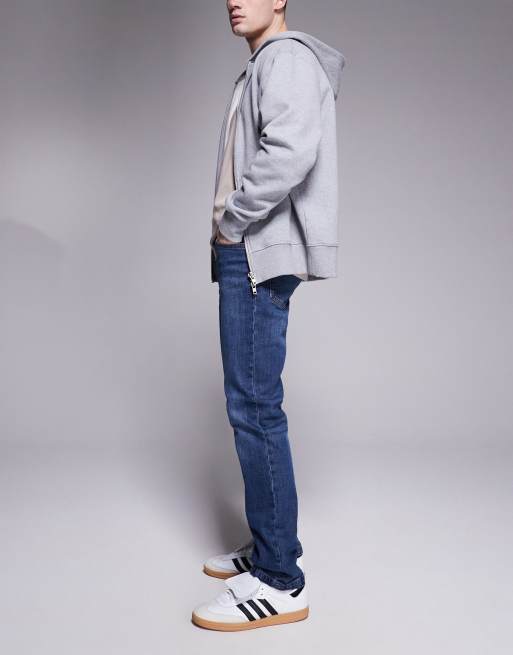 ASOS DESIGN - Jeans slim blu lavaggio scuro, 3 di 5