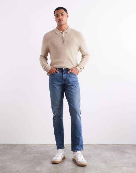 ASOS DESIGN - Jeans slim blu medio slavato - view 1