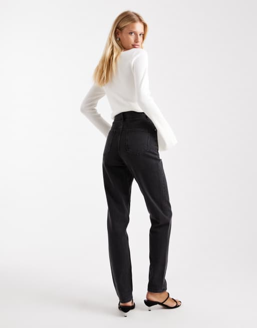 ASOS DESIGN - Jeans slim confortevoli nero slavato, 2 di 5