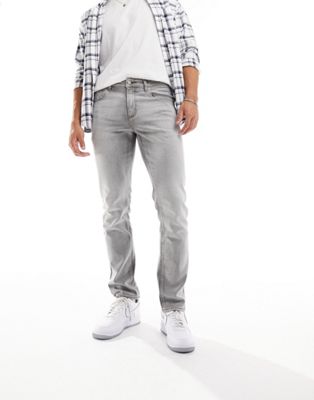 ASOS DESIGN stretch slim jeans in grey - ASOS Price Checker