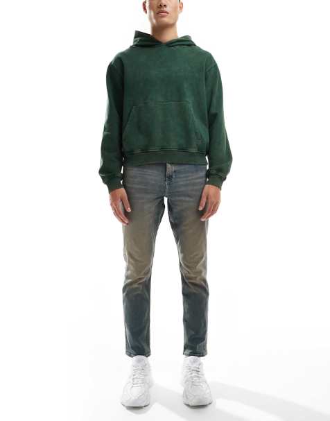 ASOS DESIGN - Jeans slim elasticizzati lavaggio tinto medio vintage - view 1