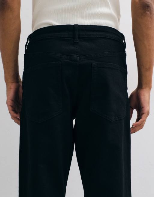 ASOS DESIGN jeans slim elasticizzati neri - BLACK, 4 di 5