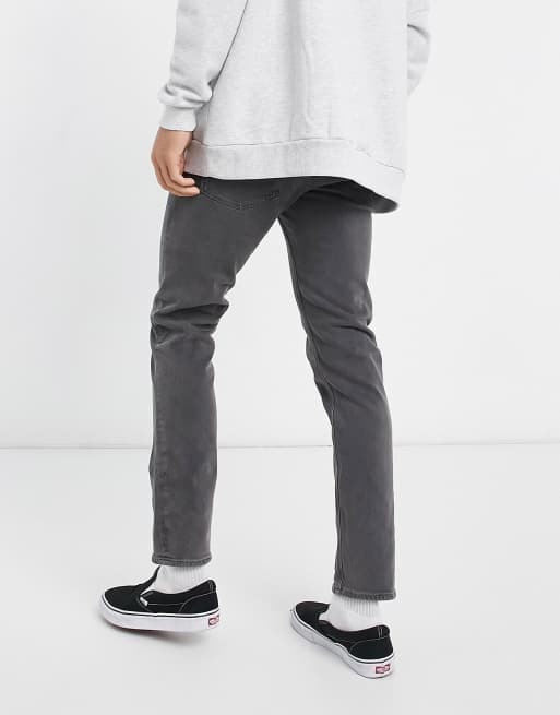 ASOS DESIGN - Jeans slim elasticizzati nero slavato vintage, 2 di 4