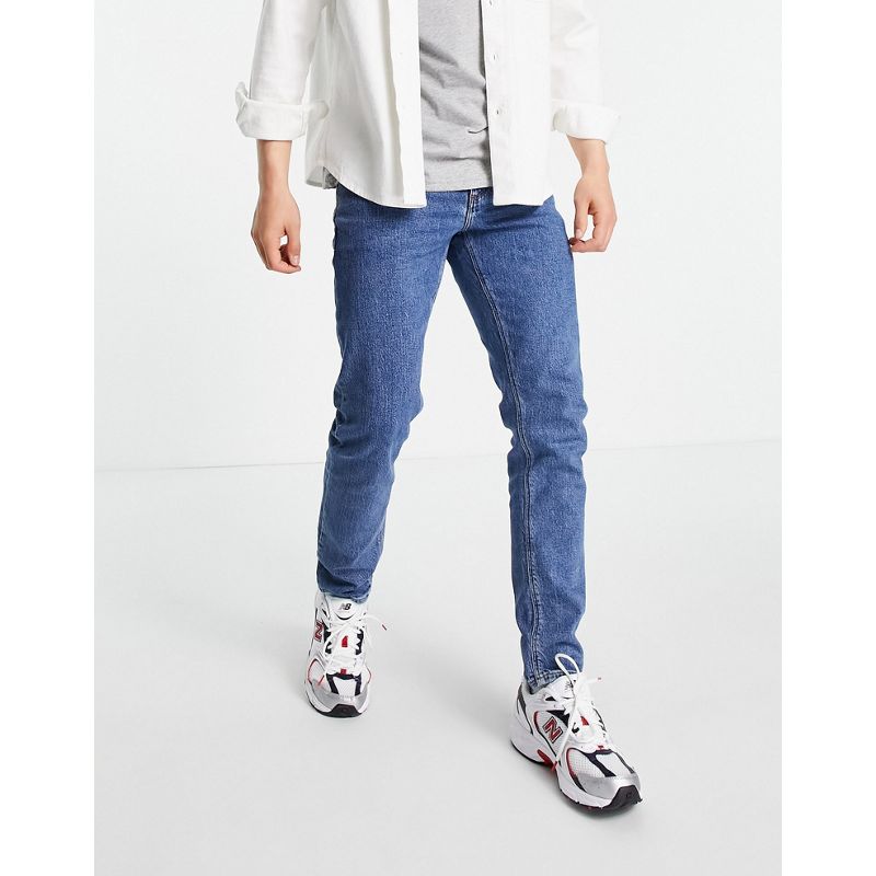 Jeans Uomo DESIGN - Jeans slim elasticizzati vintage lavaggio medio