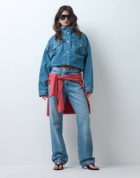 ASOS DESIGN jeans slim fit a gamba dritta in lavaggio chiaro blu - view 1
