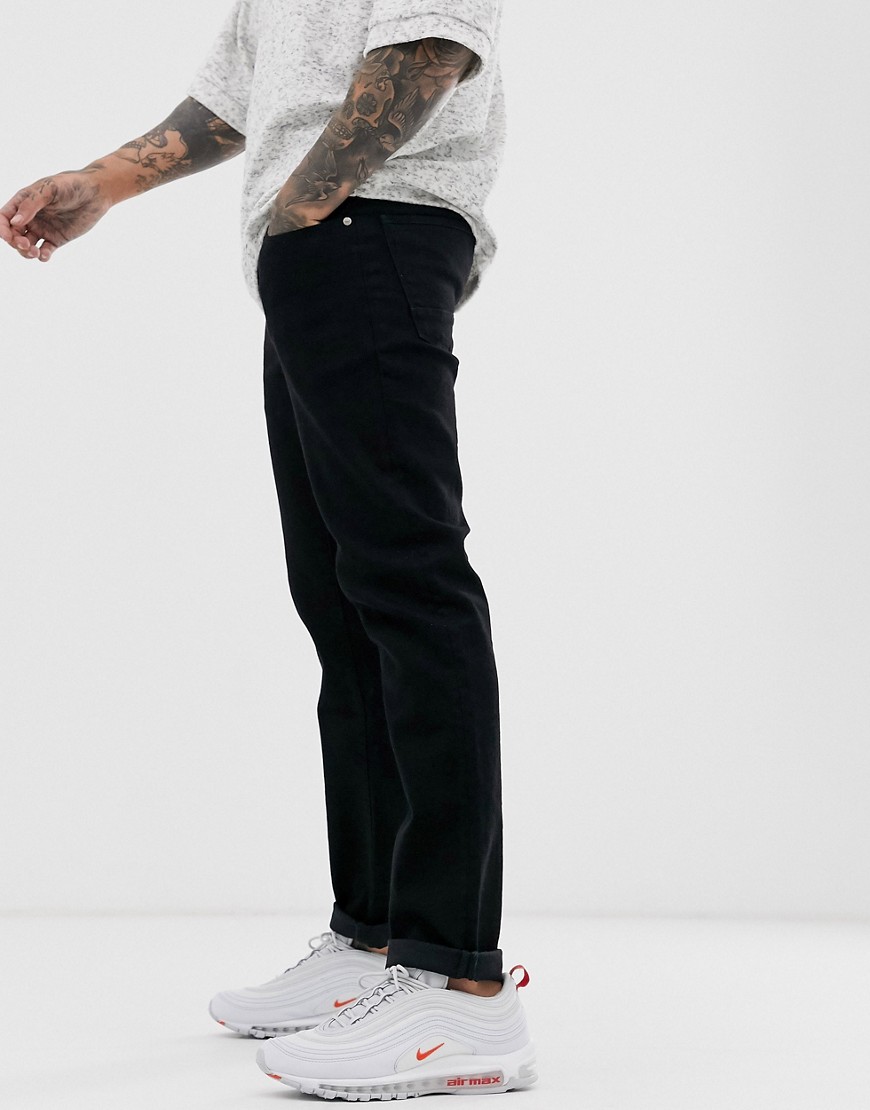 ASOS DESIGN - Jeans slim neri da 12,5 once-Nero