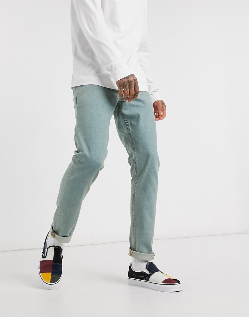 ASOS DESIGN - Jeans slim stretch azzurri-Blu