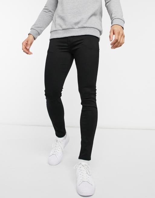 ASOS DESIGN - Jeans spray on neri in denim power stretch, 4 di 4
