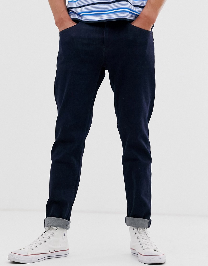 ASOS DESIGN - Jeans stretch affusolati indaco-Blu