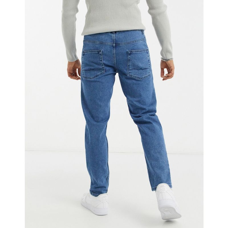 Jeans Jeans affusolati DESIGN - Jeans stretch affusolati lavaggio blu medio rétro