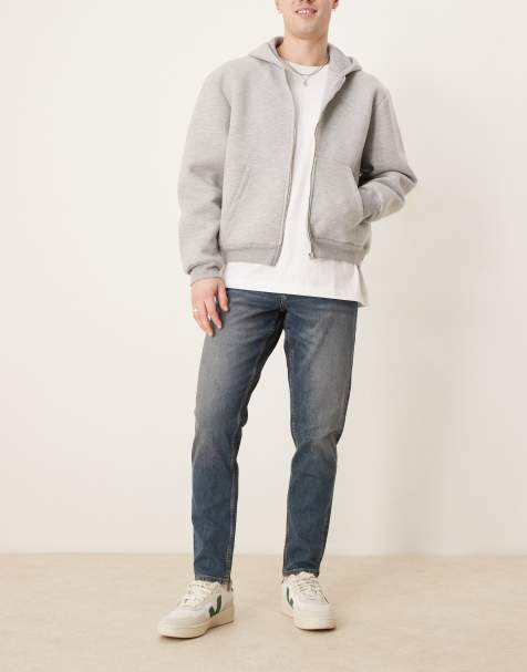 ASOS DESIGN - Jeans stretch affusolati lavaggio blu medio - view 1