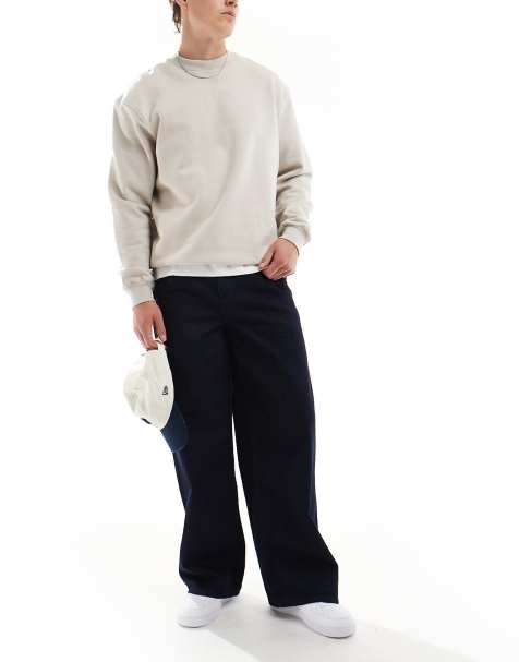 ASOS DESIGN - Jeans super ampi blu lavaggio chiaro con doppie tasche sul davanti - view 1