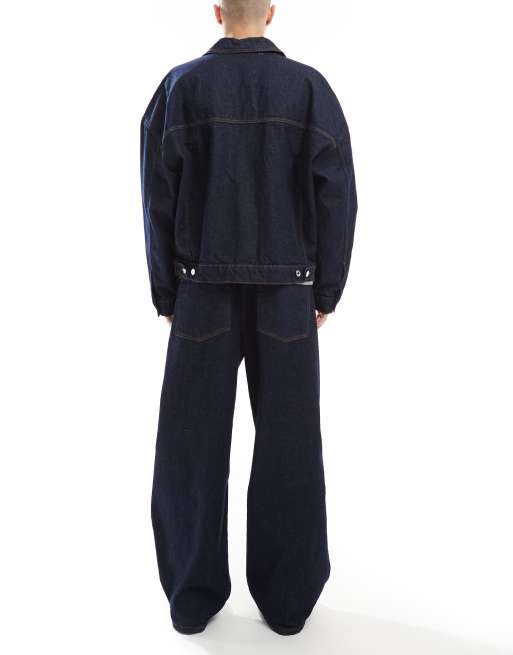 ASOS DESIGN - Jeans super ampi in denim grezzo in coordinato, 3 di 5
