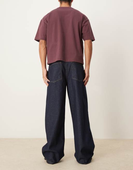 ASOS DESIGN super baggy jeans in indigo wash