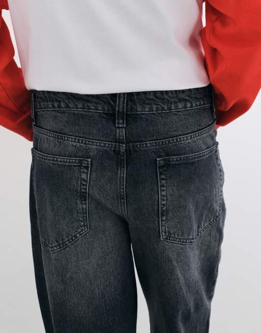 ASOS DESIGN jeans wide flare grigi, 5 di 5