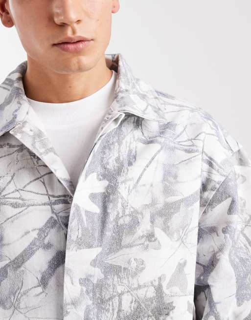 ASOS DESIGN – Jeanshemd mit Military-Muster, Kombiteil, 5 von 5
