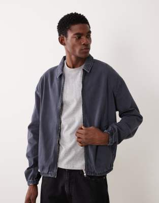 Jeansjacke in überfärbtem Blau, Kombiteil Blau S
