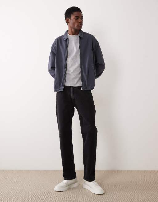 ASOS DESIGN – Jeansjacke in überfärbtem Blau, Kombiteil, 2 von 5