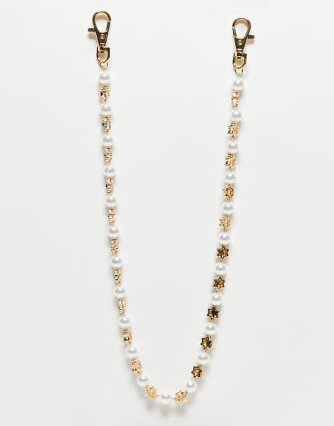 ASOS DESIGN - Jeansketting met sterretjes en parels - view 1