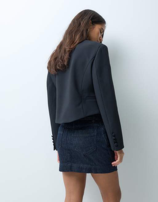 ASOS DESIGN jeansminikjol i rinse-set, 3 av 5