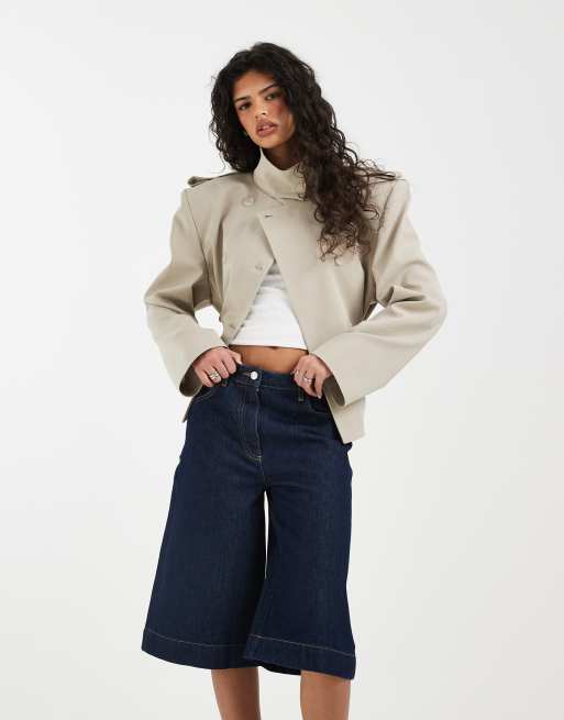 ASOS DESIGN – Jeansowe szorty bermudy w kolorze indygo, 2 z 5