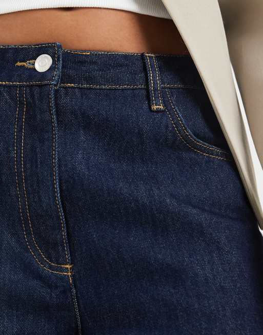 ASOS DESIGN – Jeansowe szorty bermudy w kolorze indygo, 3 z 5