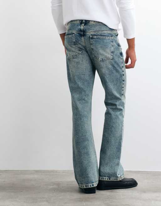 ASOS DESIGN jeansy bootcut w jasnoniebieskim denimie, 4 z 5