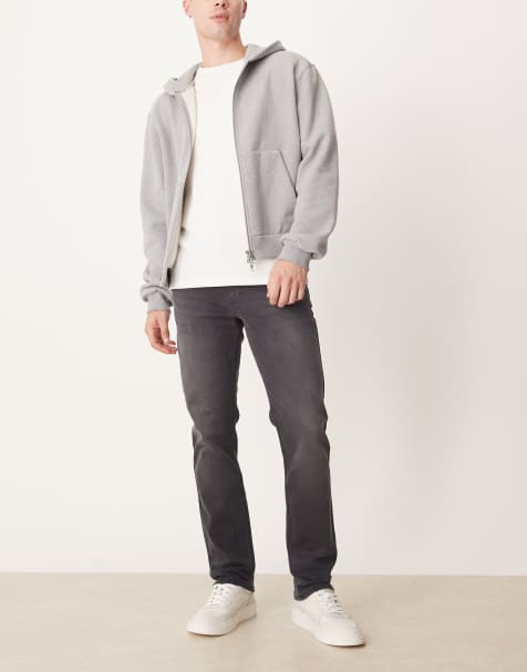 ASOS DESIGN slim jeans in washed black 