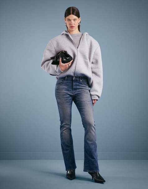ASOS DESIGN bootcut flare jeans in vintage wash