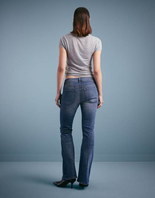 ASOS DESIGN – Jeansy typu bootcut w odcieniu vintage , 2 z 5