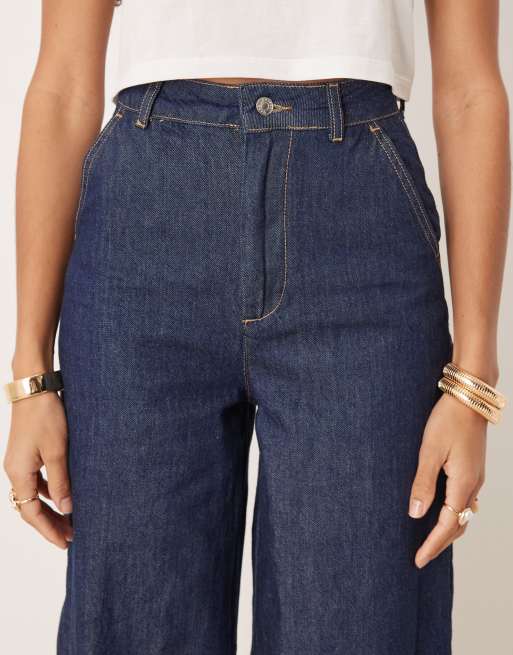 ASOS DESIGN – Jeansy w kolorze indygo z baryłkowatymi nogawkami, 3 z 5