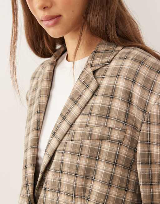 ASOS DESIGN – Jednorzędowa marynarka oversize w kratę, 2 z 4