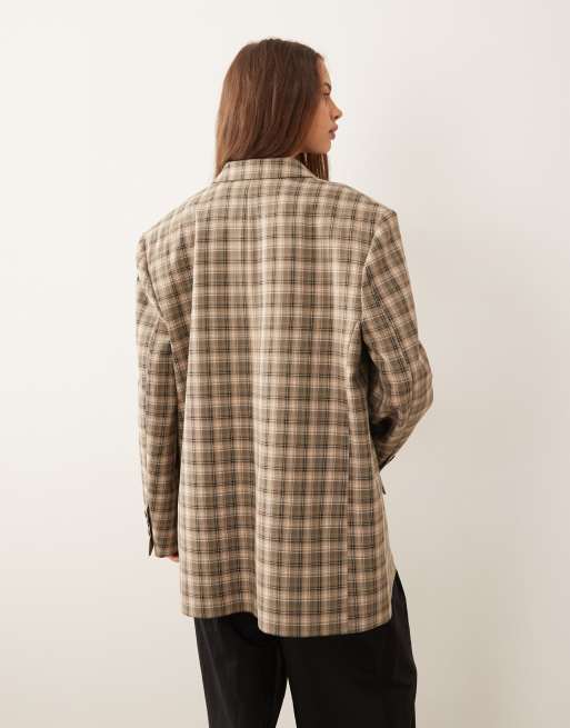 ASOS DESIGN – Jednorzędowa marynarka oversize w kratę, 4 z 4