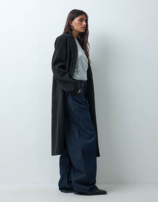 ASOS DESIGN jednorzędowy płaszcz narzutowy w czerni, 4 z 4