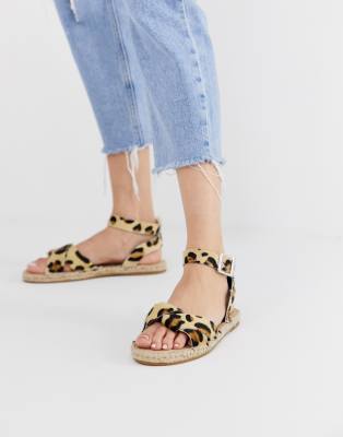 asos leopard espadrilles
