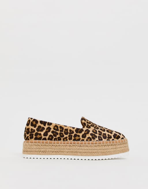 Asos store leopard espadrilles