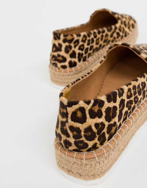 Asos store leopard espadrilles