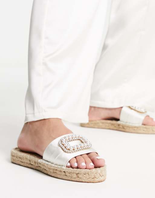 Pearl slip cheap on sandals