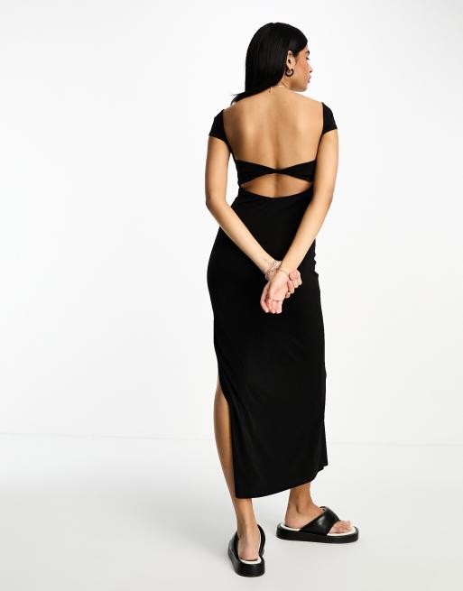 Asos store backless dress