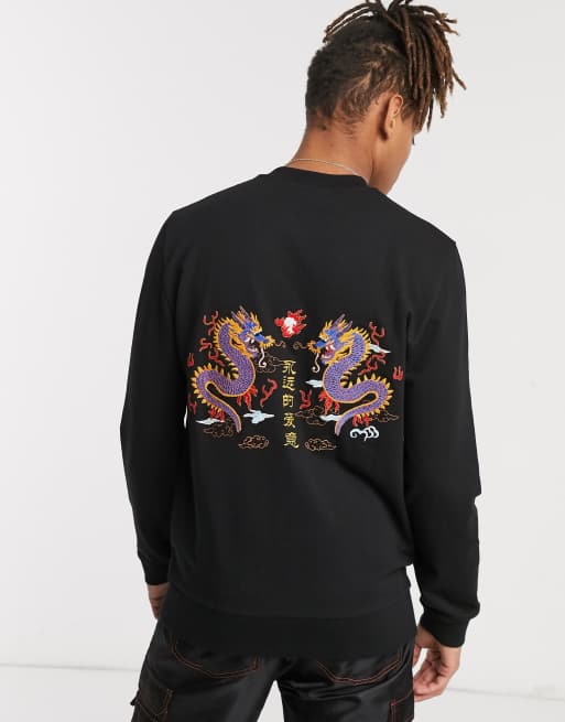 Dragon print clearance bomber jacket