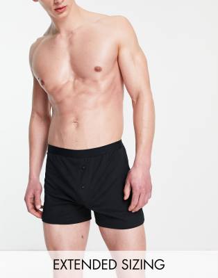 Asos Design Jersey Boxers In Black