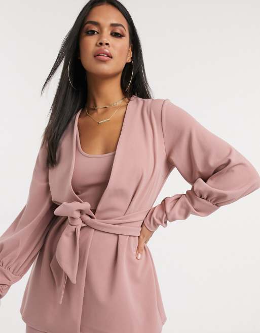 puff sleeve suit jacket
