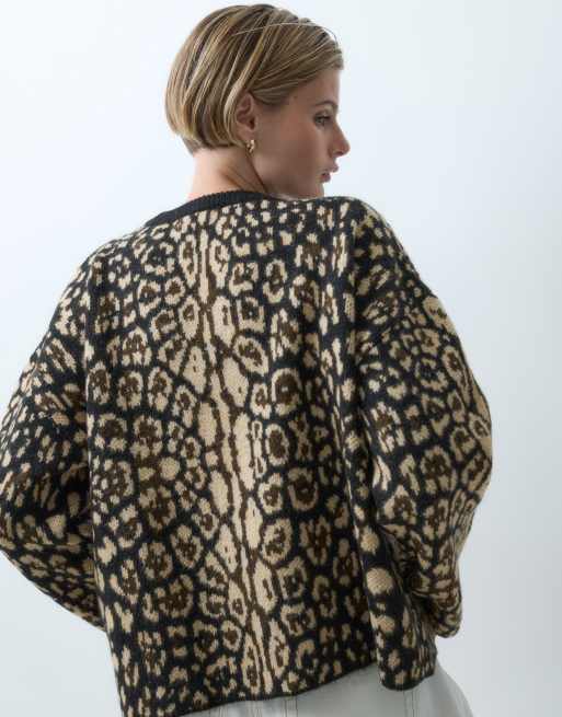 ASOS DESIGN jersey con estampado de leopardo, 3 de 5