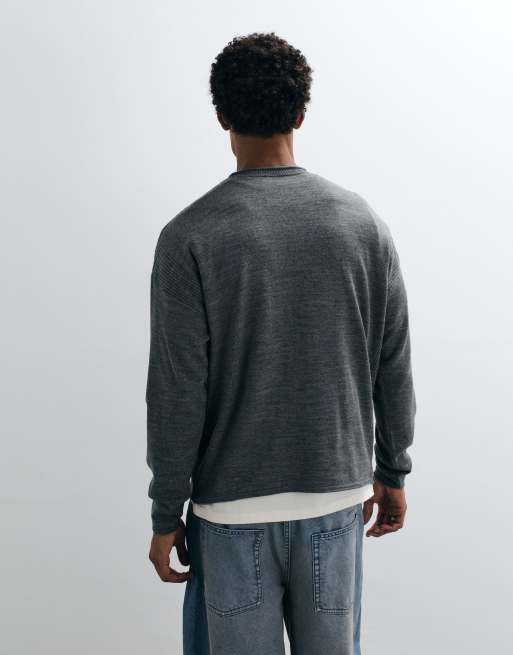 ASOS DESIGN - Jersey de punto extragrande con detalle de panel, 4 de 5