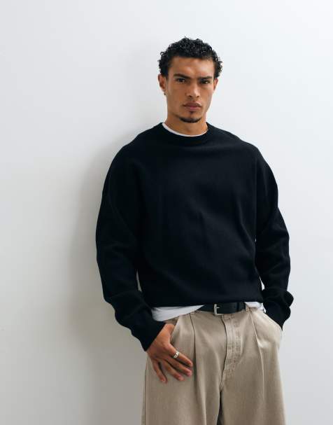 ASOS DESIGN - Jersey de punto extragrande negro - view 1