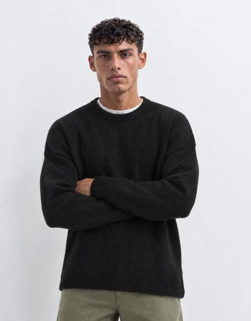 ASOS DESIGN jersey de punto extragrande negro, 6 de 10