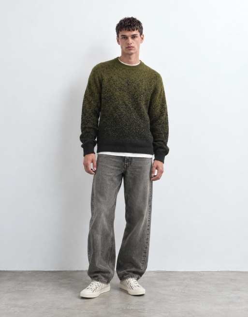 ASOS DESIGN jersey de punto holgado de cuello redondo en multicolor, 9 de 9