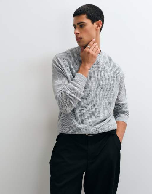 ASOS DESIGN - jersey extragrande con cuello redondo y estampado gráfico en la espalda, 2 de 5