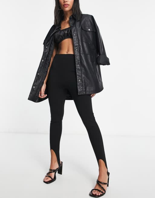 ASOS DESIGN jersey glam suit super skinny stirrup trouser